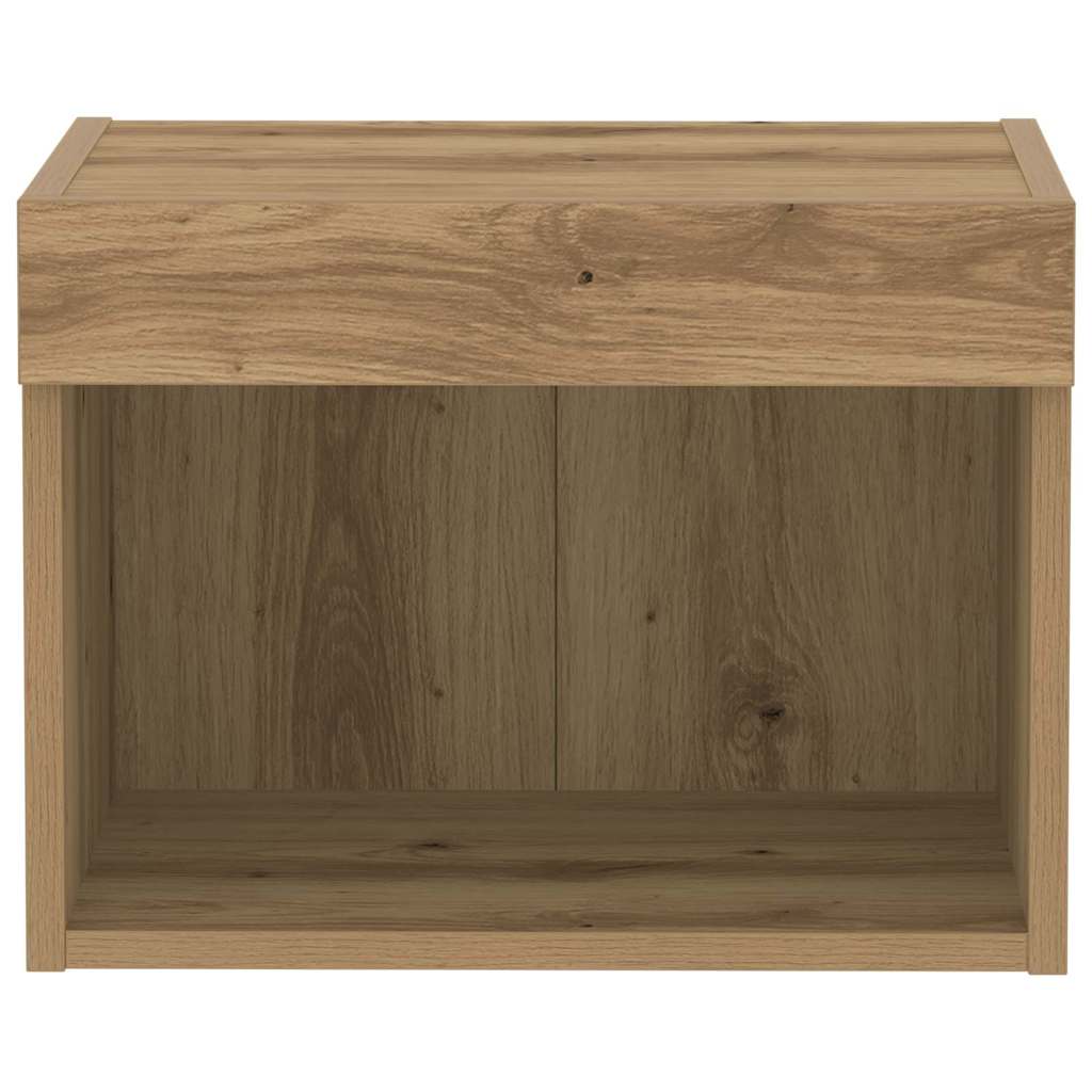 Σετ επίπλου τηλεόρασης με led 2 pcs Artisan Oak 40 x 30 x 30 εκ - Pakobazaar