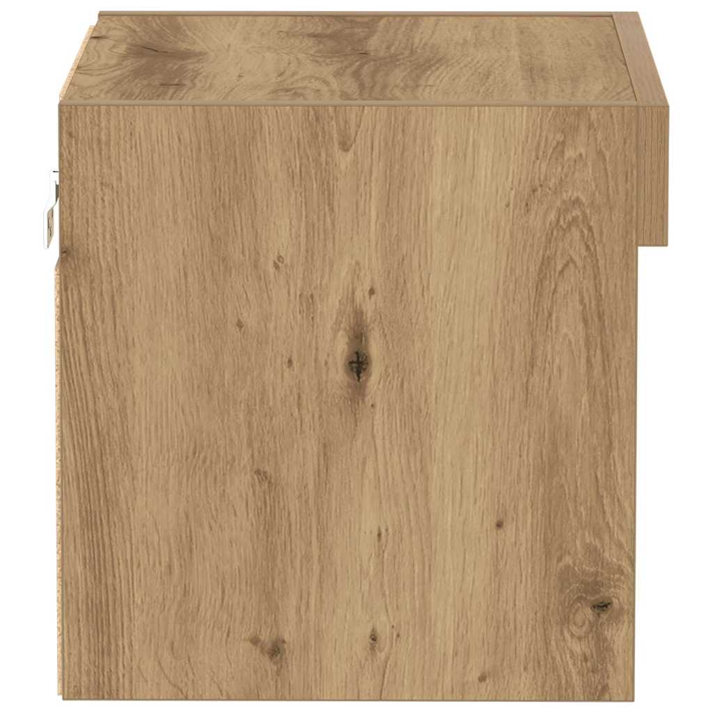 Σετ επίπλου τηλεόρασης με led 2 pcs Artisan Oak 40 x 30 x 30 εκ - Pakobazaar