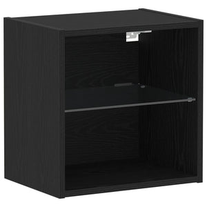 Σετ επίπλου τηλεόρασης με led 2 pcs Μαύρη Οξυά 40 x 30 x 30 εκ - Pakobazaar