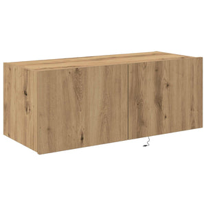 Ντουλάπι Τηλεόρασης Τοίχου Artisan Oak 80 x 35 x 31 cm - Pakobazaar