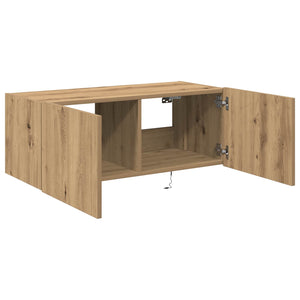 Ντουλάπι Τηλεόρασης Τοίχου Artisan Oak 80 x 35 x 31 cm - Pakobazaar
