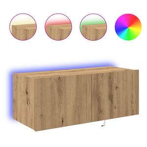 Ντουλάπι Τηλεόρασης Τοίχου Artisan Oak 80 x 35 x 31 cm - Pakobazaar