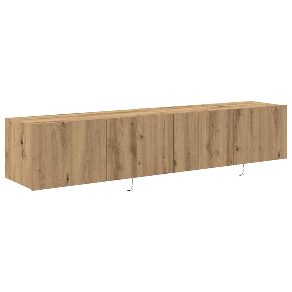 Ντουλάπι Τηλεόρασης Τοίχου 2 pcs Artisan Oak 80 x 35 x 31 cm - Pakobazaar