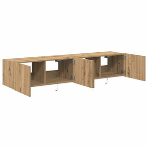 Ντουλάπι Τηλεόρασης Τοίχου 2 pcs Artisan Oak 80 x 35 x 31 cm - Pakobazaar