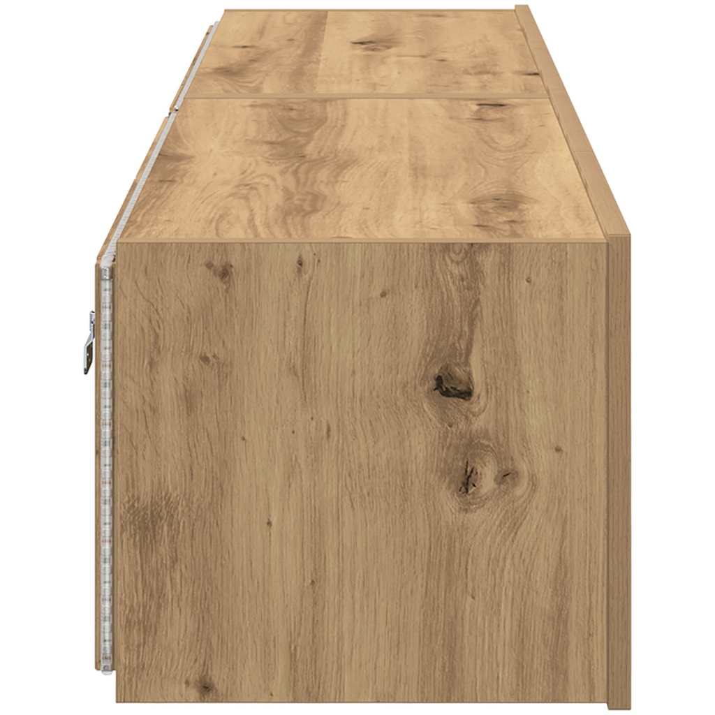 Ντουλάπι Τηλεόρασης Τοίχου 2 pcs Artisan Oak 80 x 35 x 31 cm - Pakobazaar