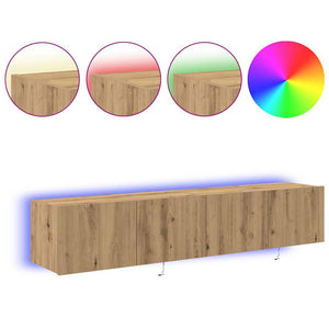Ντουλάπι Τηλεόρασης Τοίχου 2 pcs Artisan Oak 80 x 35 x 31 cm - Pakobazaar
