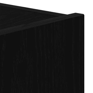 Ντουλάπι Τηλεόρασης Τοίχου 2 pcs Μαύρη Οξυά 80 x 35 x 31 cm - Pakobazaar