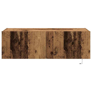 Ντουλάπι Τηλεόρασης Τοίχου 2 pcs Παλιό Ξύλο 100 x 35 x 31 cm - Pakobazaar
