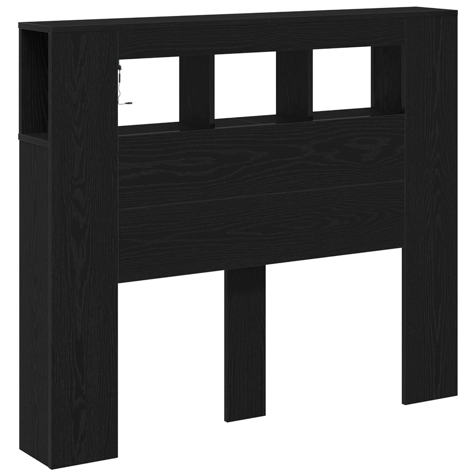 LED κεφαλάρι με ράφι Μαύρη Οξυά 120 x 18,5 x 103,5 εκ - Pakobazaar