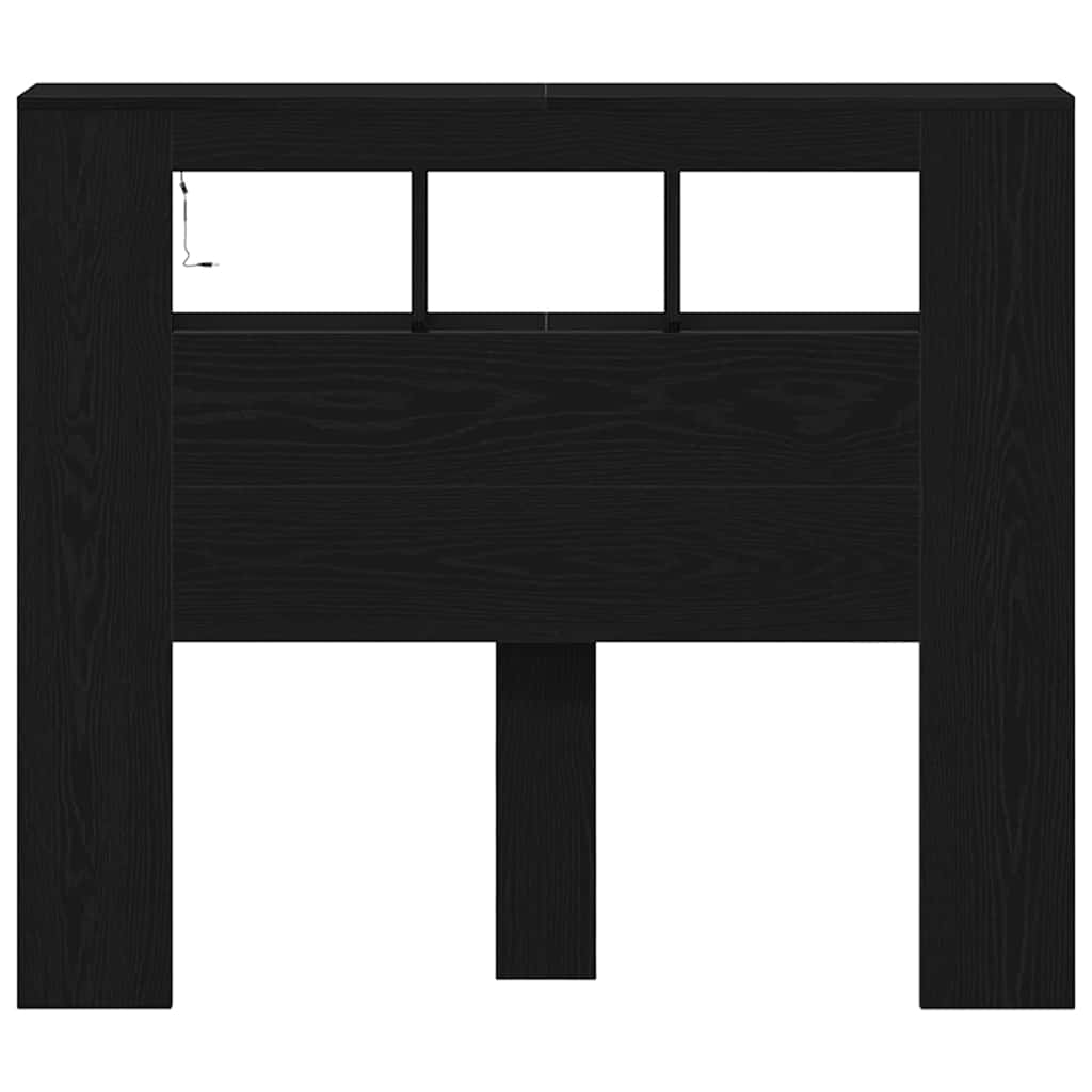 LED κεφαλάρι με ράφι Μαύρη Οξυά 120 x 18,5 x 103,5 εκ - Pakobazaar