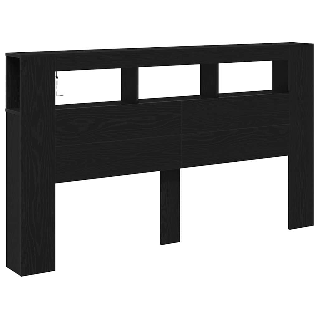 LED κεφαλάρι με ράφι Μαύρη Οξυά 180 x 18,5 x 103,5 cm - Pakobazaar
