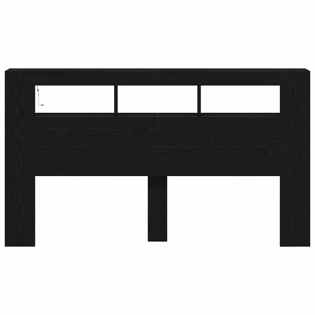 LED κεφαλάρι με ράφι Μαύρη Οξυά 180 x 18,5 x 103,5 cm - Pakobazaar