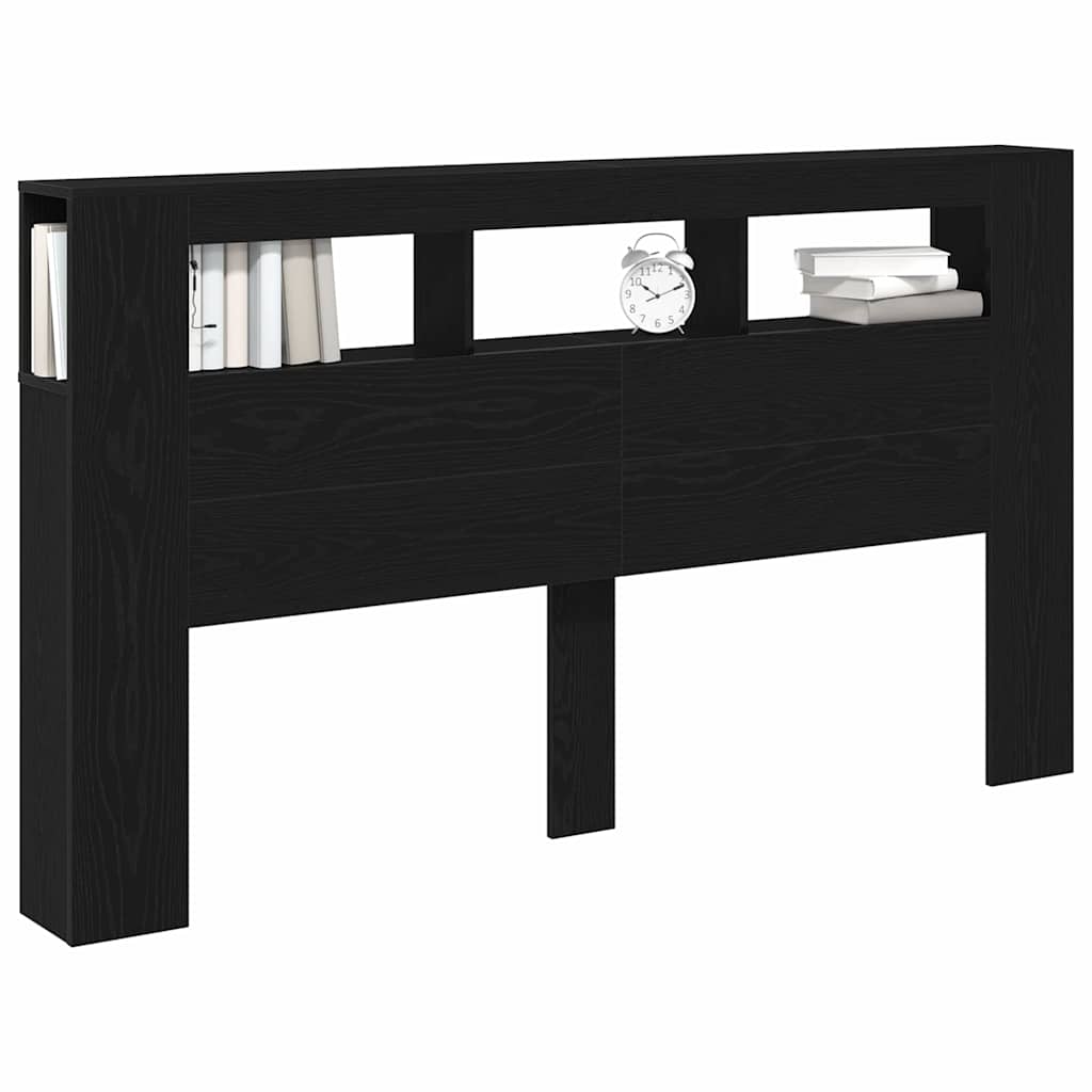 LED κεφαλάρι με ράφι Μαύρη Οξυά 180 x 18,5 x 103,5 cm - Pakobazaar