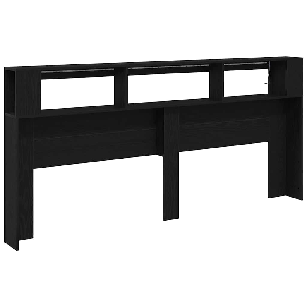 LED κεφαλάρι με ράφι Μαύρη Οξυά 220 x 18,5 x 103,5 εκ - Pakobazaar