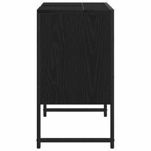 Ντουλάπα Νιπτήρα Mπάνιου Μαύρη Οξυά 60 x 30 x 60 cm