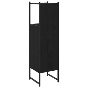 Σετ Επίπλων Μπάνιου Μαύρη Οξυά 33 x 33 x 120,5 εκ.
