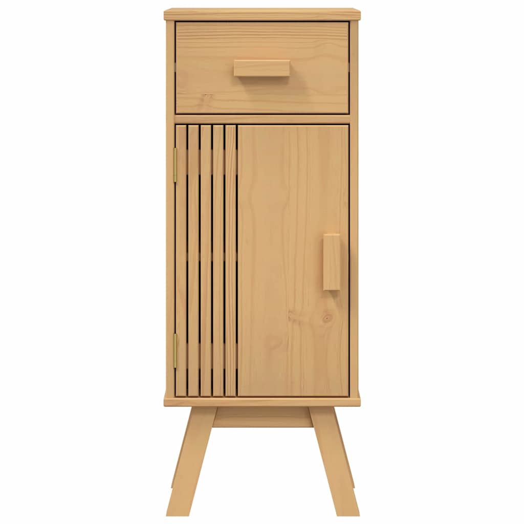 Ντουλάπι Μπάνιου Olden Καφέ 35 x 30 x 90 cm Μασίφ ξύλο πεύκου