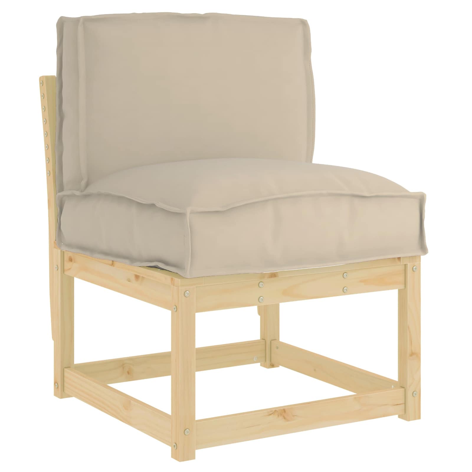 Μαξιλάρι Taupe 50 x 40 x 12 cm Ύφασμα Όξφορντ - Pakobazaar