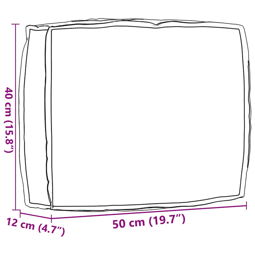 Μαξιλάρι Κόκκινο 50 x 40 x 12 cm Ύφασμα Όξφορντ