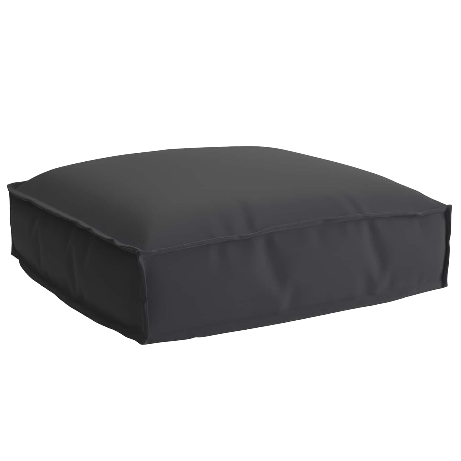 Μαξιλάρι Μαύρο 50 x 50 x 12 cm Ύφασμα Όξφορντ - Pakobazaar