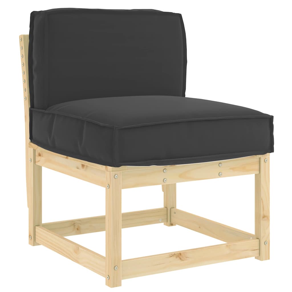 Μαξιλάρι Μαύρο 60 x 40 x 12 cm Ύφασμα Όξφορντ - Pakobazaar