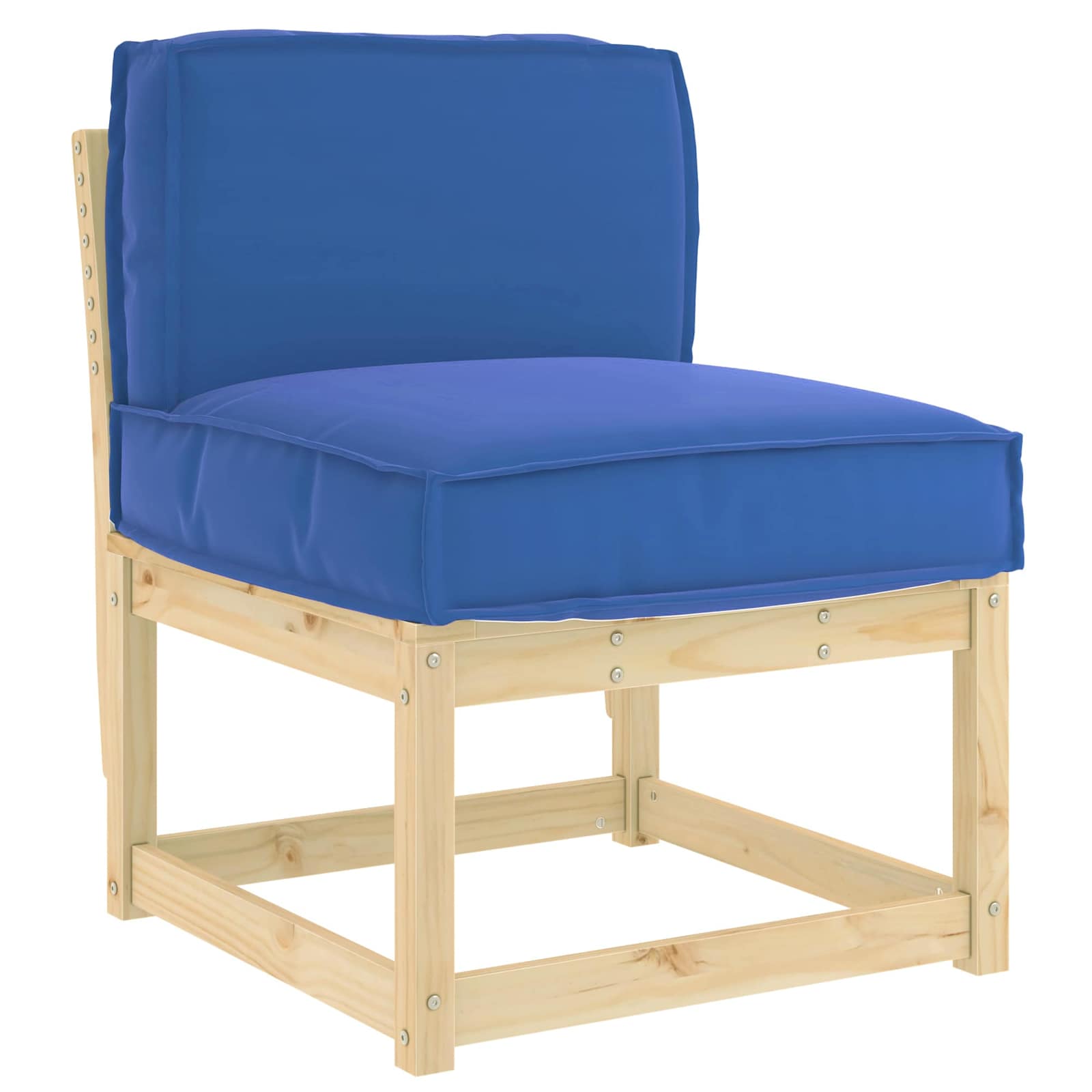 Μαξιλάρι Βασιλικό Μπλε 60 x 40 x 12 cm Ύφασμα Όξφορντ