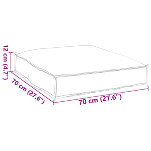 Μαξιλάρι Κρεμ 70 x 70 x 12 cm Ύφασμα Όξφορντ - Pakobazaar