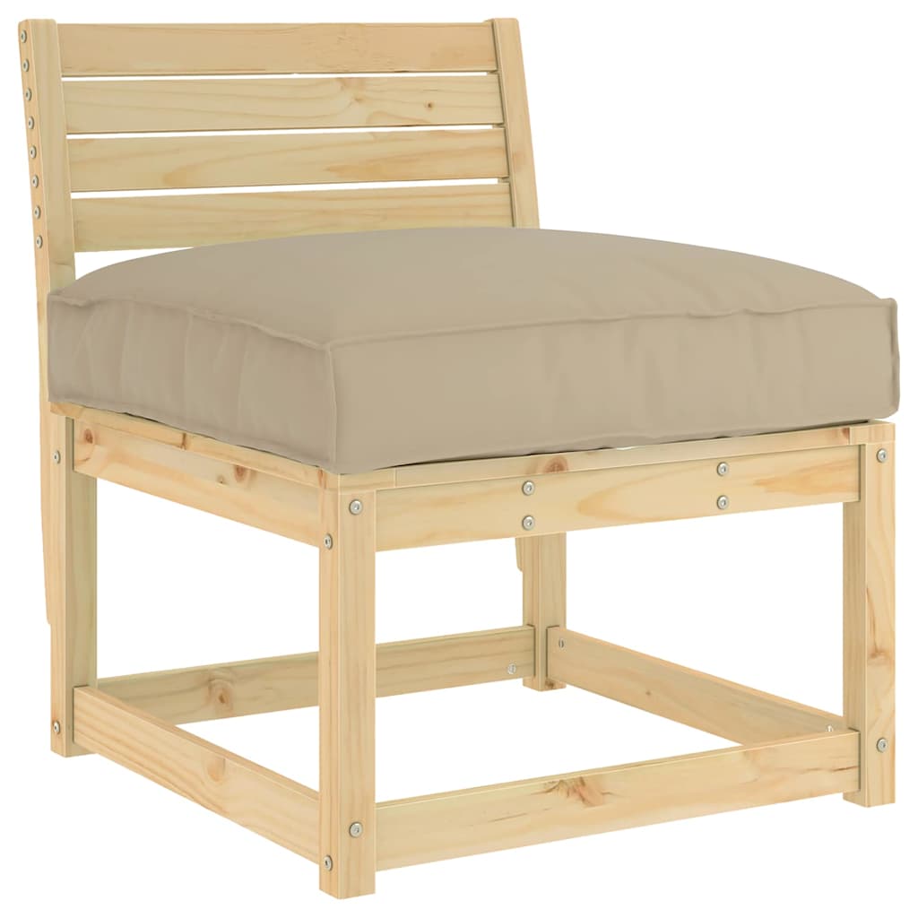 Μαξιλάρι Taupe 70 x 70 x 12 cm Ύφασμα Όξφορντ