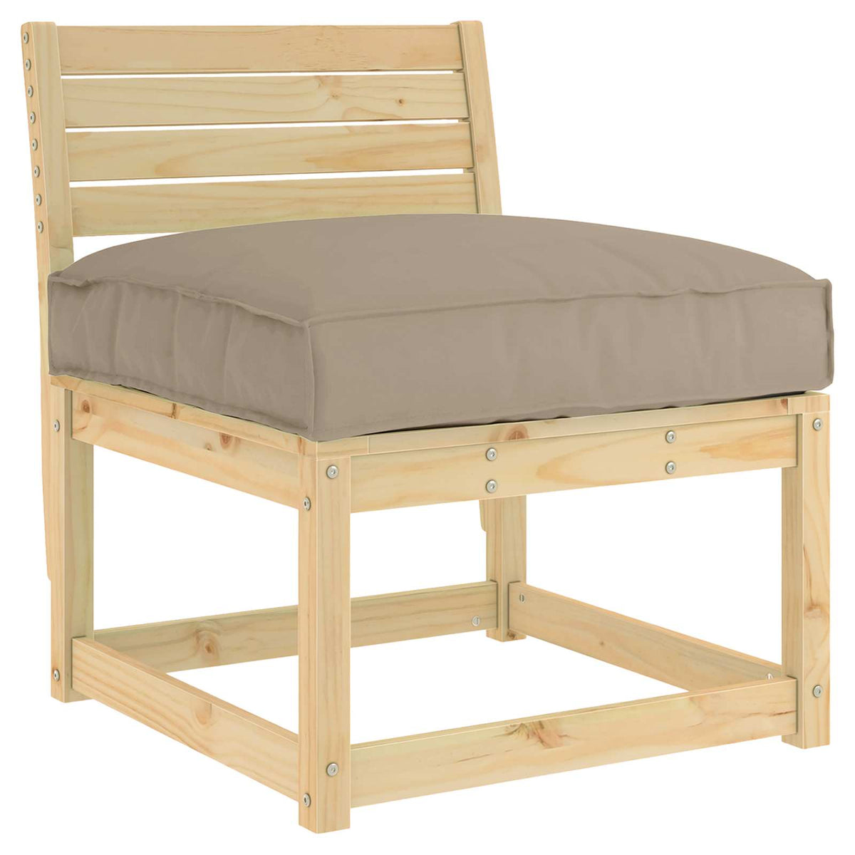 Μαξιλάρι Ύφασμα Όξφορντ Taupe 70 x 70 x 12 cm