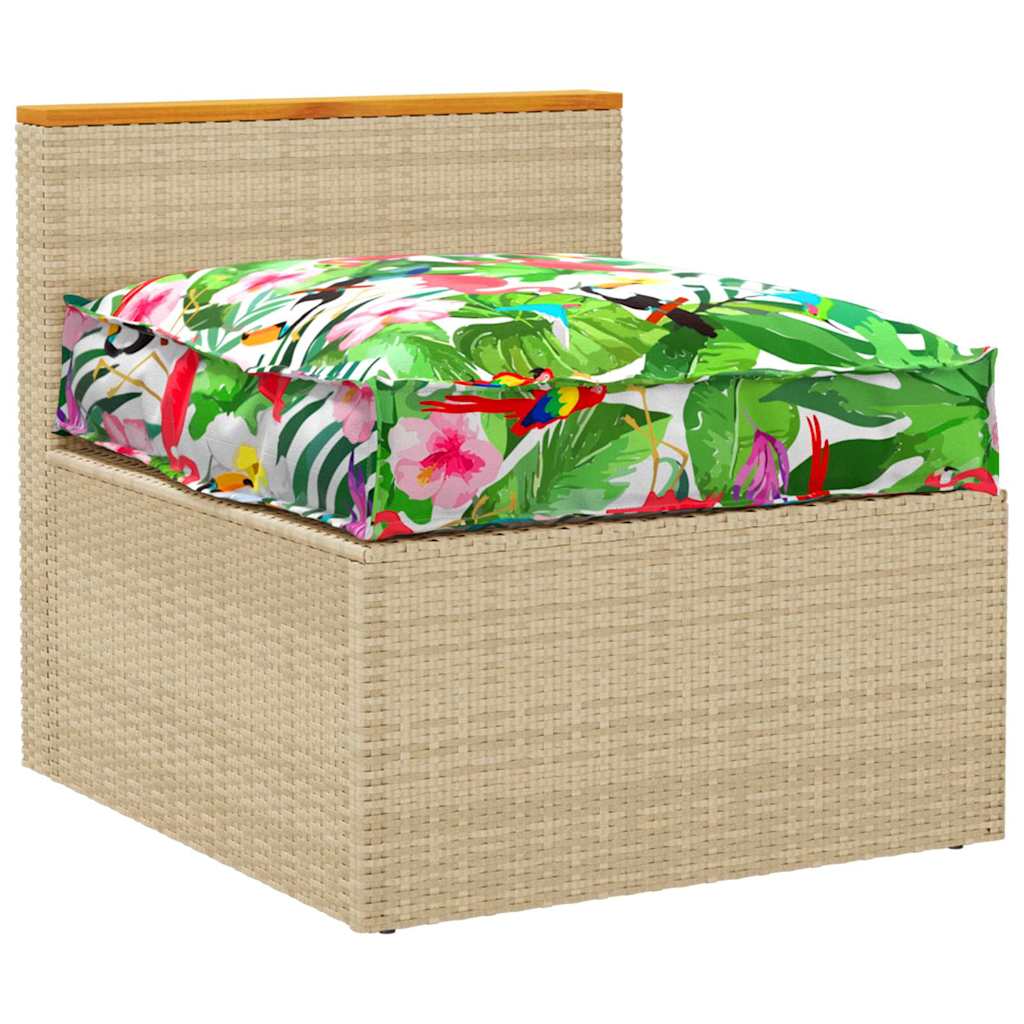 Μαξιλάρι Floral Πολύχρωμο 70 x 70 x 12 cm Ύφασμα Όξφορντ