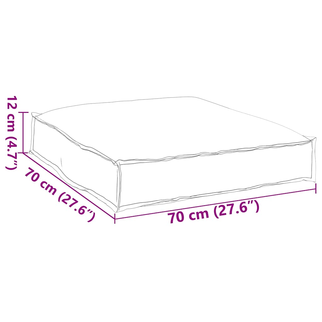 Μαξιλάρι Floral Πολύχρωμο 70 x 70 x 12 cm Ύφασμα Όξφορντ