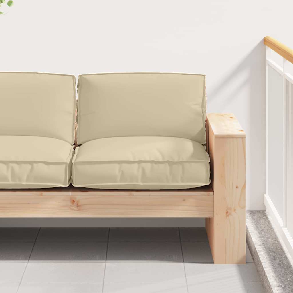 Μαξιλάρι Μπεζ 80 x 80 x 12 cm Ύφασμα Όξφορντ - Pakobazaar