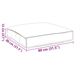 Μαξιλάρι Κόκκινο 80 x 80 x 12 cm Ύφασμα Όξφορντ - Pakobazaar