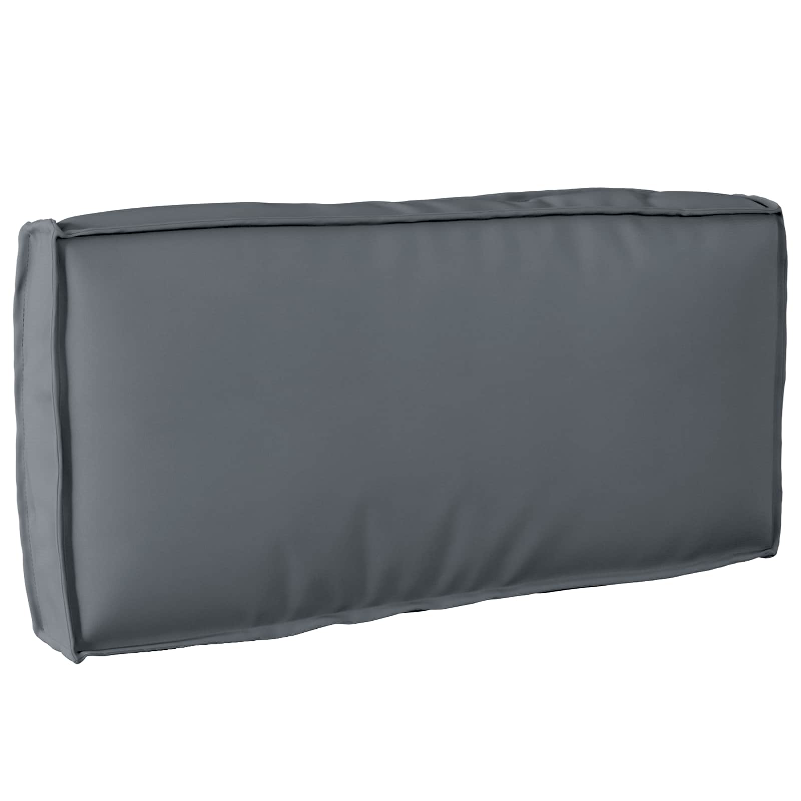 Μαξιλάρι Ανθρακί 80 x 40 x 12 cm Ύφασμα Όξφορντ