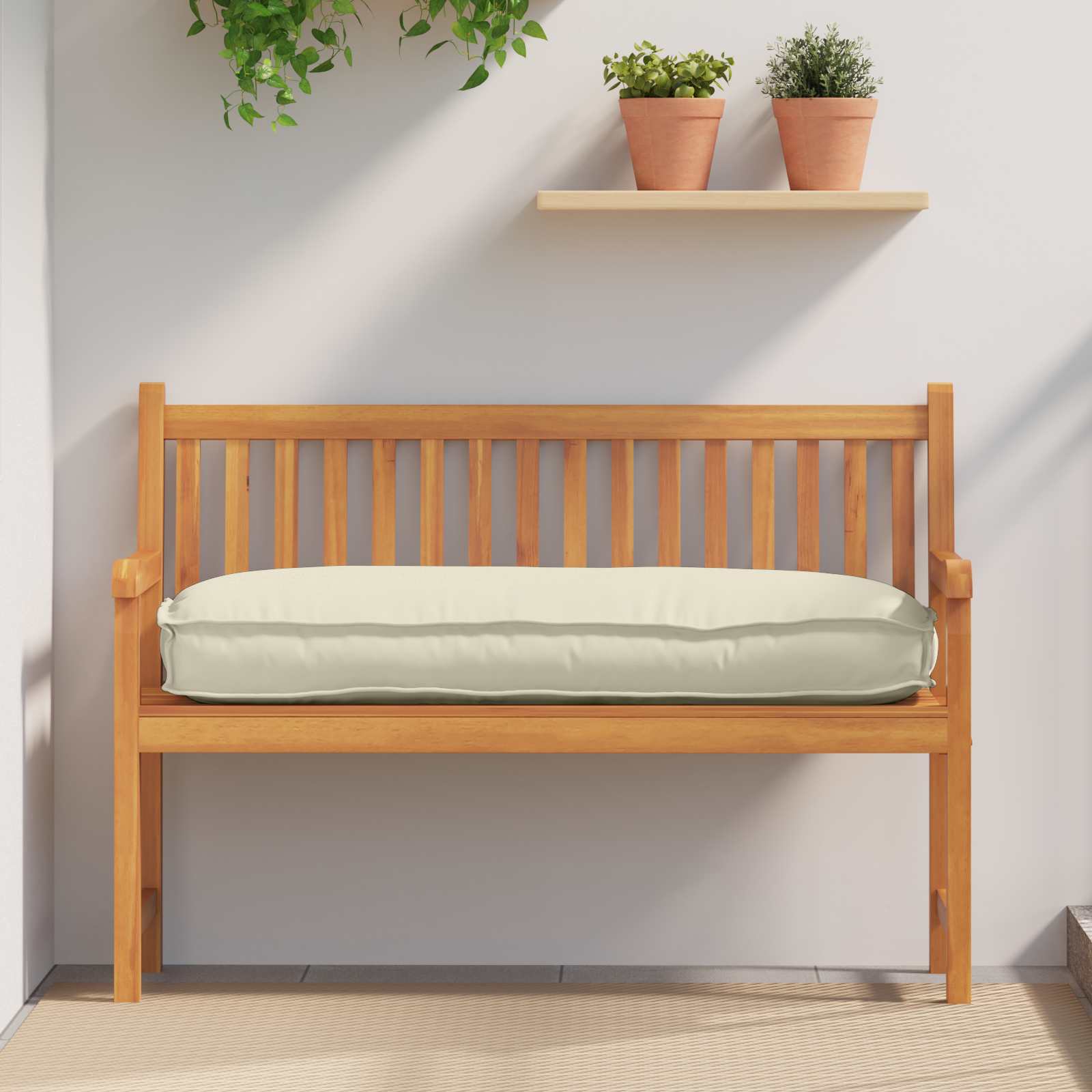 Μαξιλάρι Κρεμ 120 x 50 x 12 εκ. Ύφασμα Όξφορντ - Pakobazaar