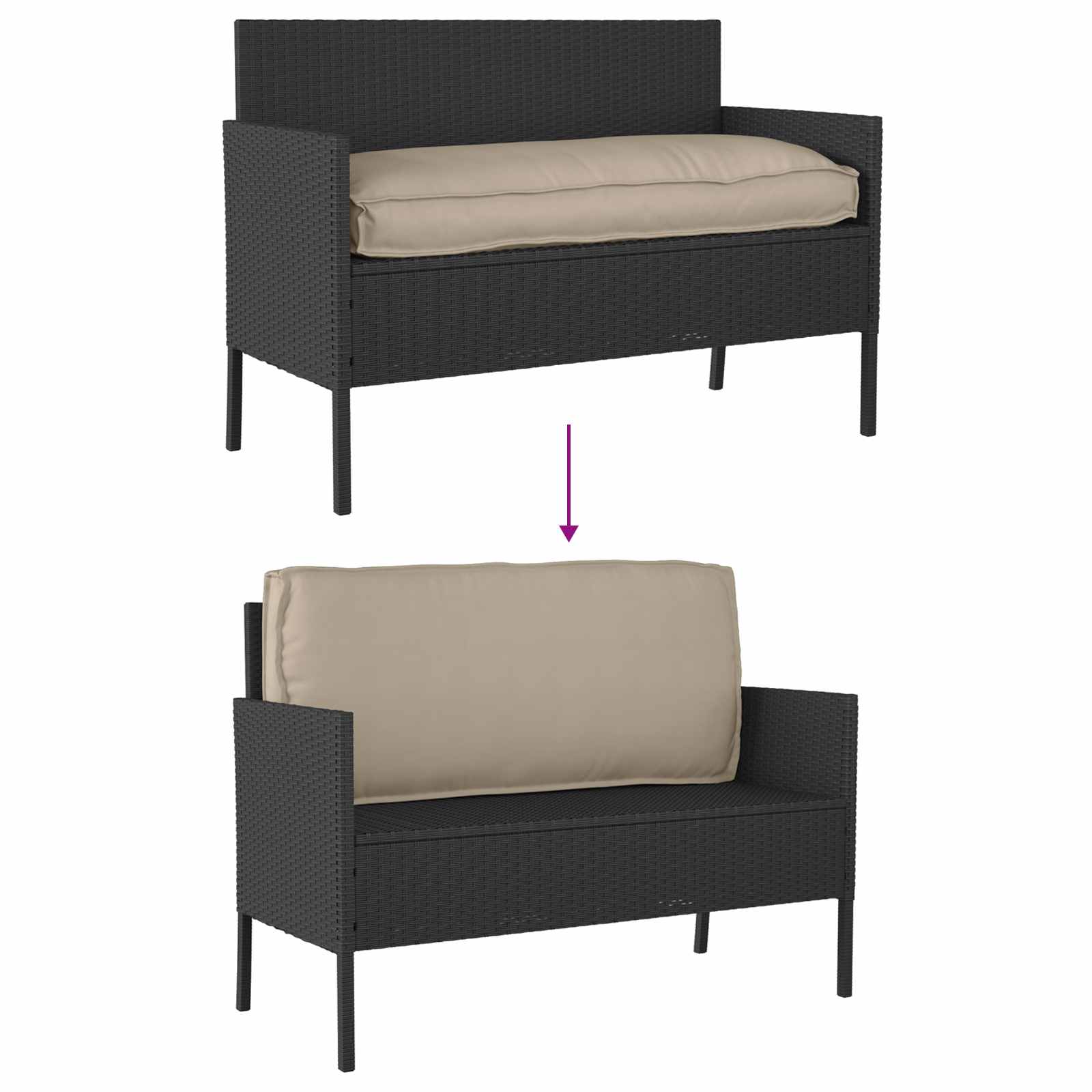 Μαξιλάρι Taupe 120 x 50 x 12 εκ. Ύφασμα Όξφορντ - Pakobazaar