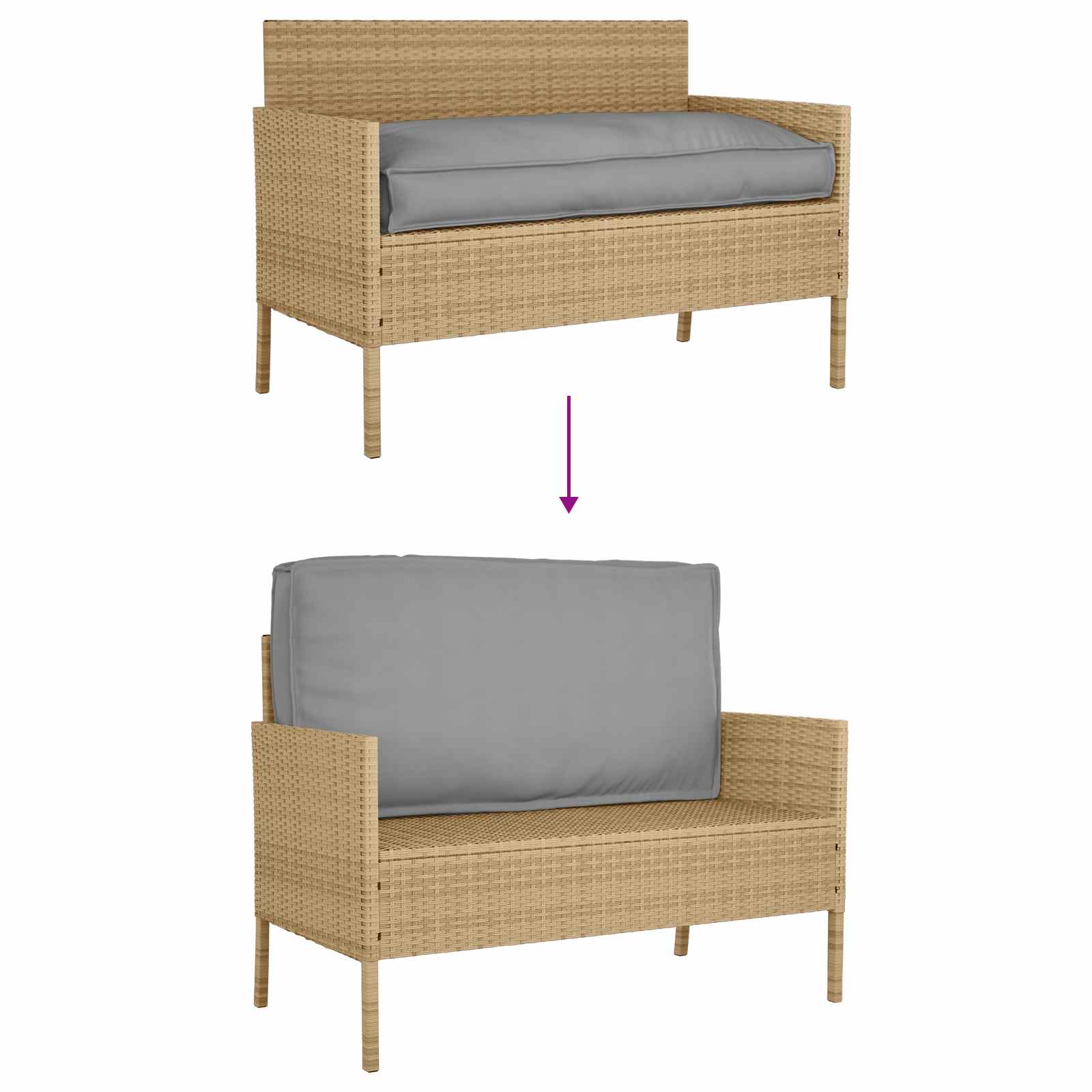 Μαξιλάρι Γκρι 120 x 60 x 12 εκ. Ύφασμα Όξφορντ - Pakobazaar