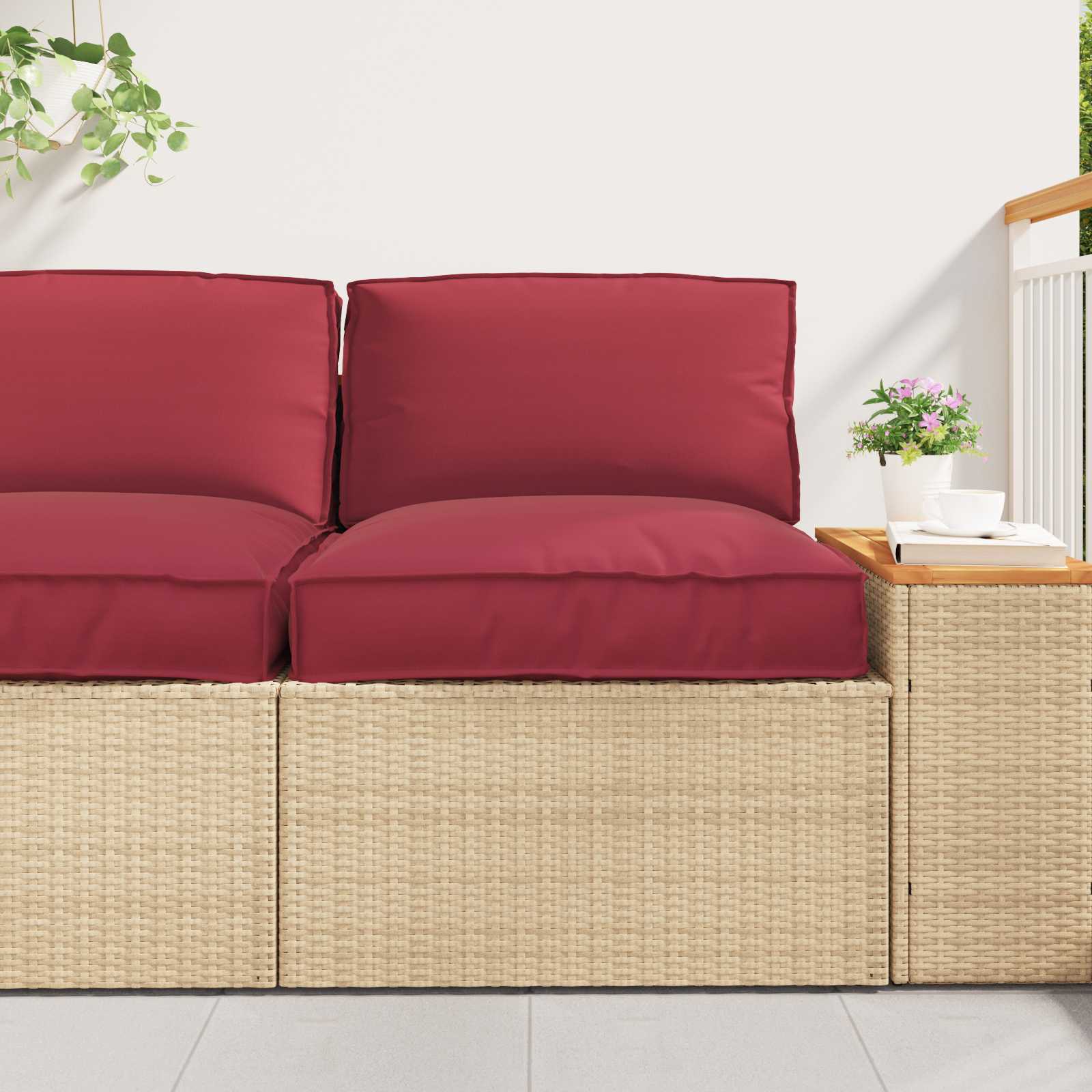 Μαξιλάρι Κόκκινο 80 x 80 x 52 εκ. Ύφασμα Όξφορντ - Pakobazaar