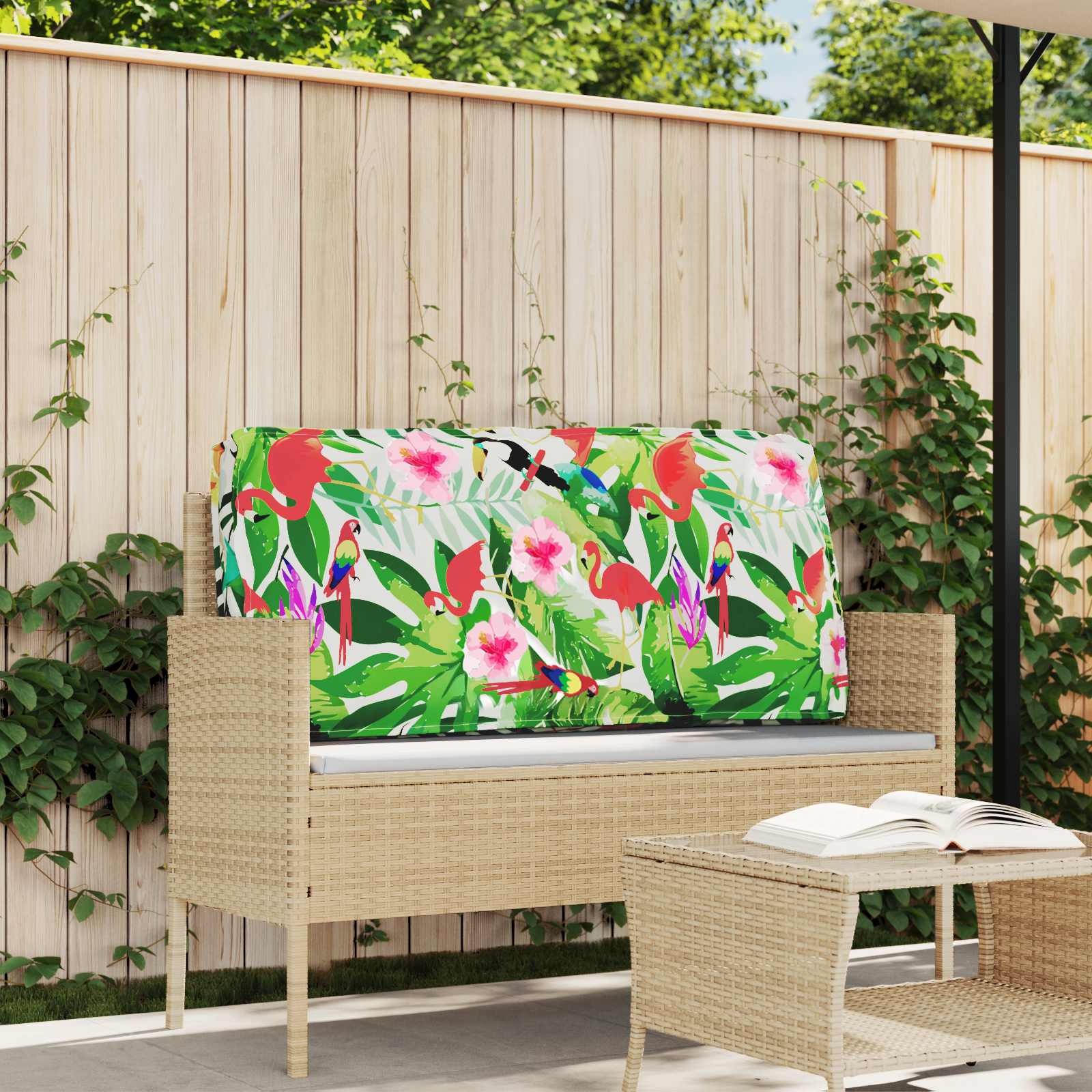 Μαξιλάρι Floral Πολύχρωμο 120 x 60 x 12 εκ. Ύφασμα Όξφορντ - Pakobazaar