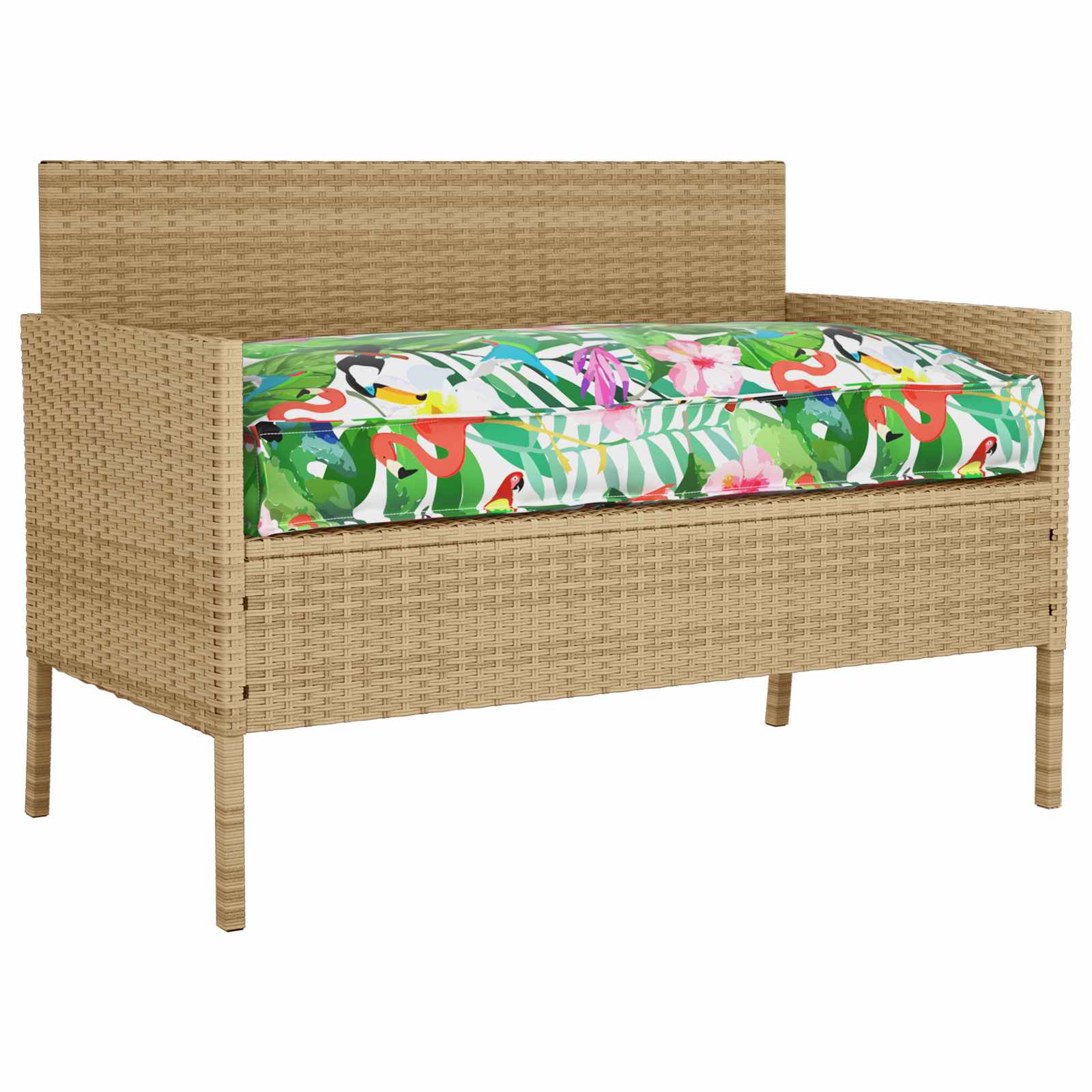 Μαξιλάρι Floral Πολύχρωμο 120 x 60 x 12 εκ. Ύφασμα Όξφορντ - Pakobazaar