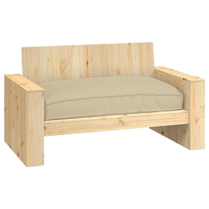 Μαξιλάρι Μπεζ 120 x 80 x 12 cm Ύφασμα Όξφορντ - Pakobazaar