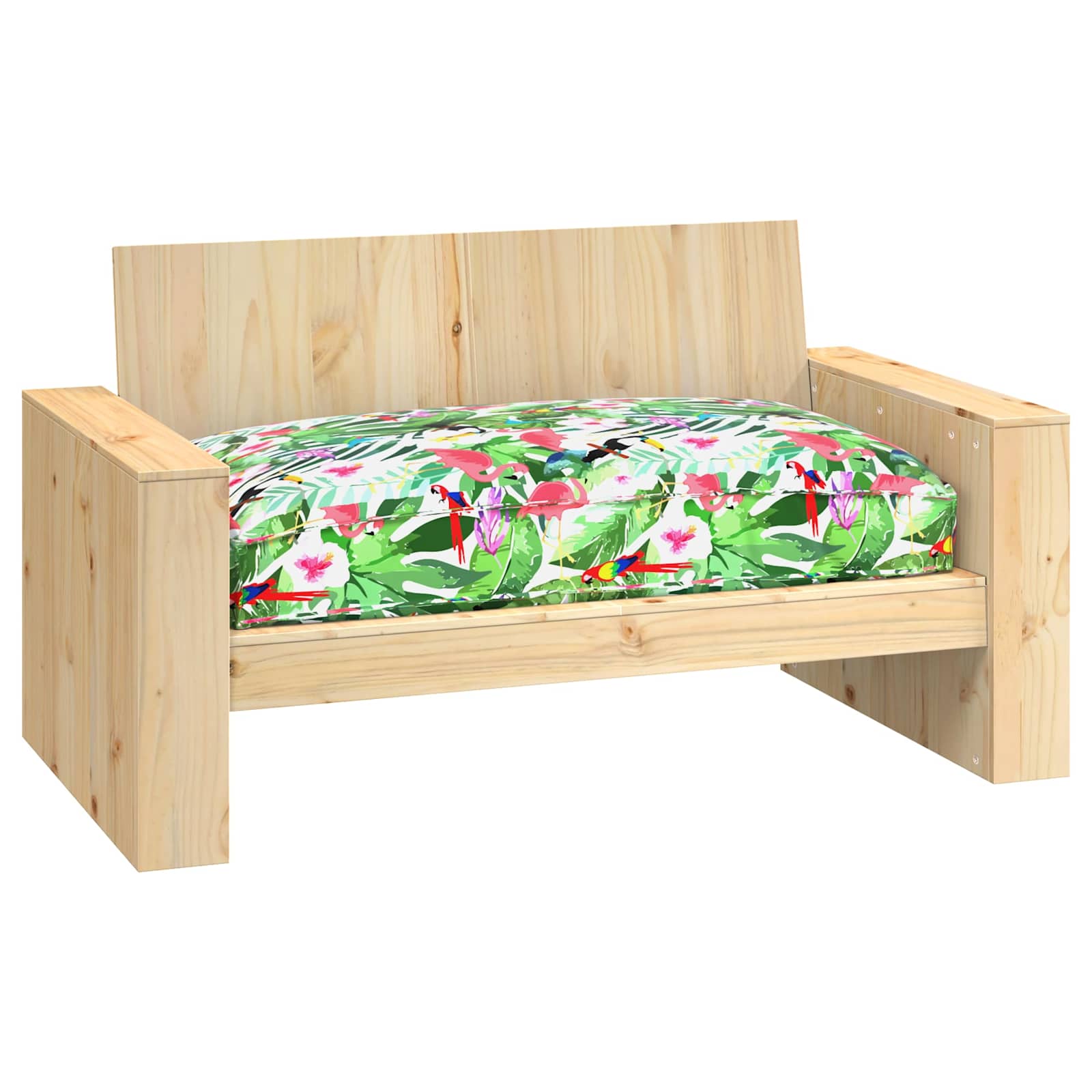 Μαξιλάρι Floral Πολύχρωμο 120 x 80 x 12 cm Ύφασμα Όξφορντ - Pakobazaar