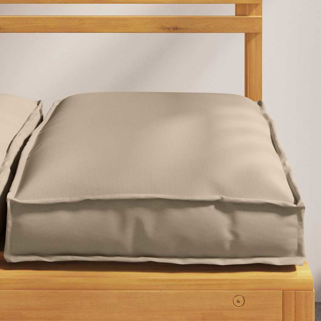 Μαξιλάρι 2 pcs Taupe 40 x 40 x 8 εκ. Ύφασμα Όξφορντ - Pakobazaar