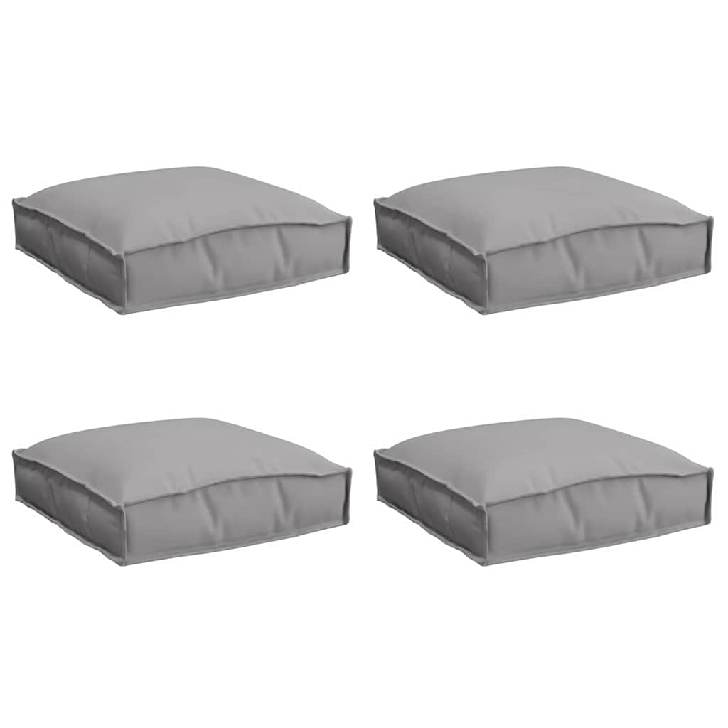 Μαξιλάρι 4 pcs Γκρι 40 x 40 x 8 εκ. Ύφασμα Όξφορντ - Pakobazaar