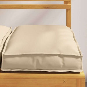 Μαξιλάρι 4 pcs Μπεζ 40 x 40 x 8 εκ. Ύφασμα Όξφορντ - Pakobazaar