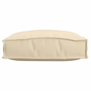 Μαξιλάρι 4 pcs Μπεζ 40 x 40 x 8 εκ. Ύφασμα Όξφορντ - Pakobazaar