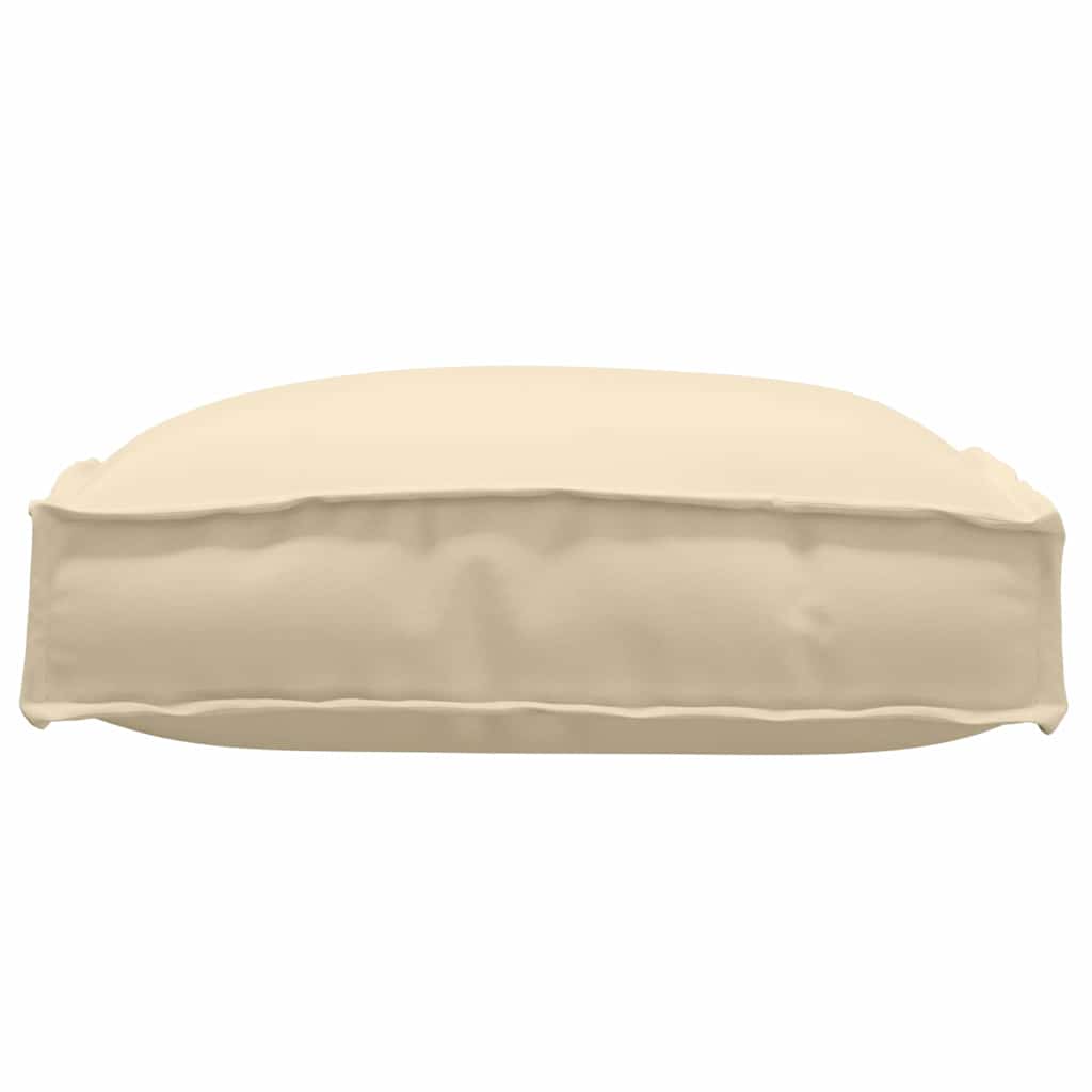 Μαξιλάρι 4 pcs Μπεζ 40 x 40 x 8 εκ. Ύφασμα Όξφορντ - Pakobazaar