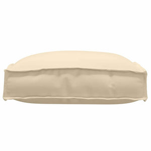 Μαξιλάρι 4 pcs Μπεζ 40 x 40 x 8 εκ. Ύφασμα Όξφορντ - Pakobazaar