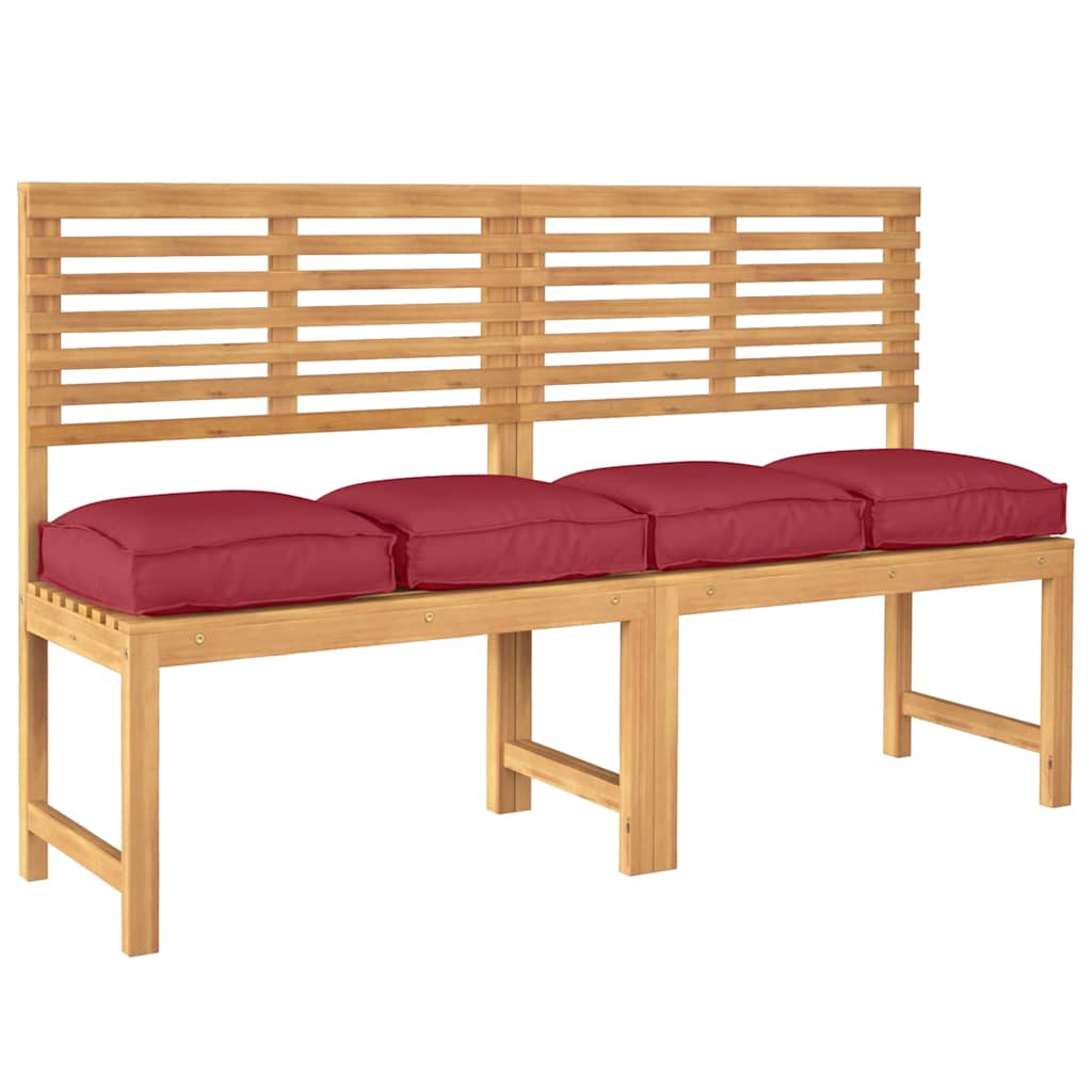 Μαξιλάρι 4 pcs Κόκκινο 40 x 40 x 8 εκ. Ύφασμα Όξφορντ