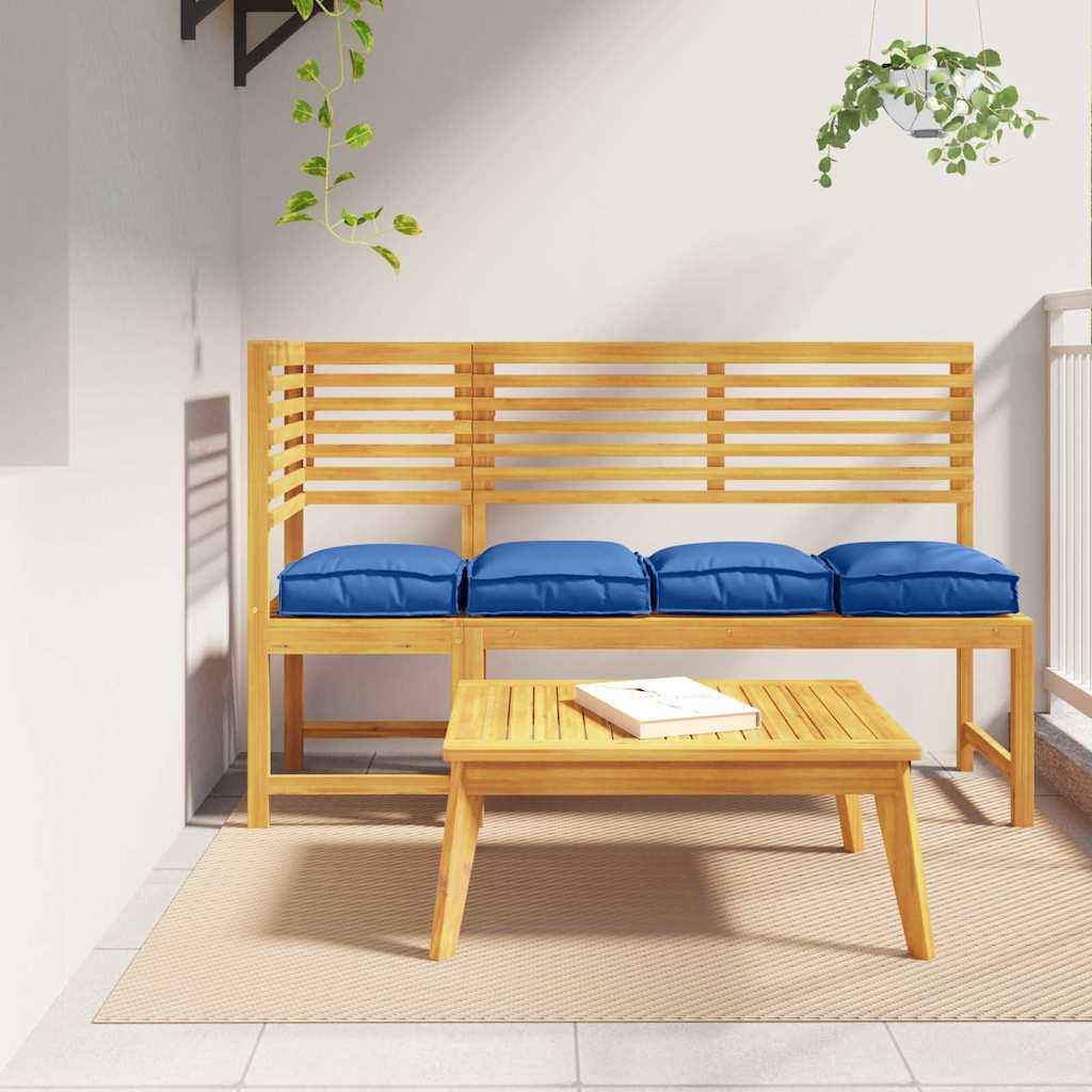 Μαξιλάρι 4 pcs Βασιλικό Μπλε 40 x 40 x 8 εκ. Ύφασμα Όξφορντ